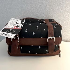 NWT Disney Mickey Mouse Insulated Lunch Tote Cooler Service For One